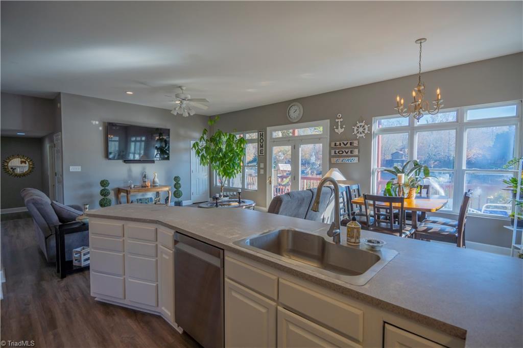 1611 Warf Road Lexington, NC 27292 - Photo 15 of 45 Beautiful Lake views while cooking and entertaining!