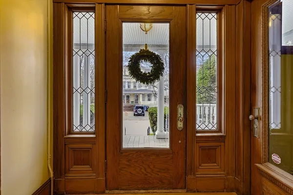 a window with a glass door