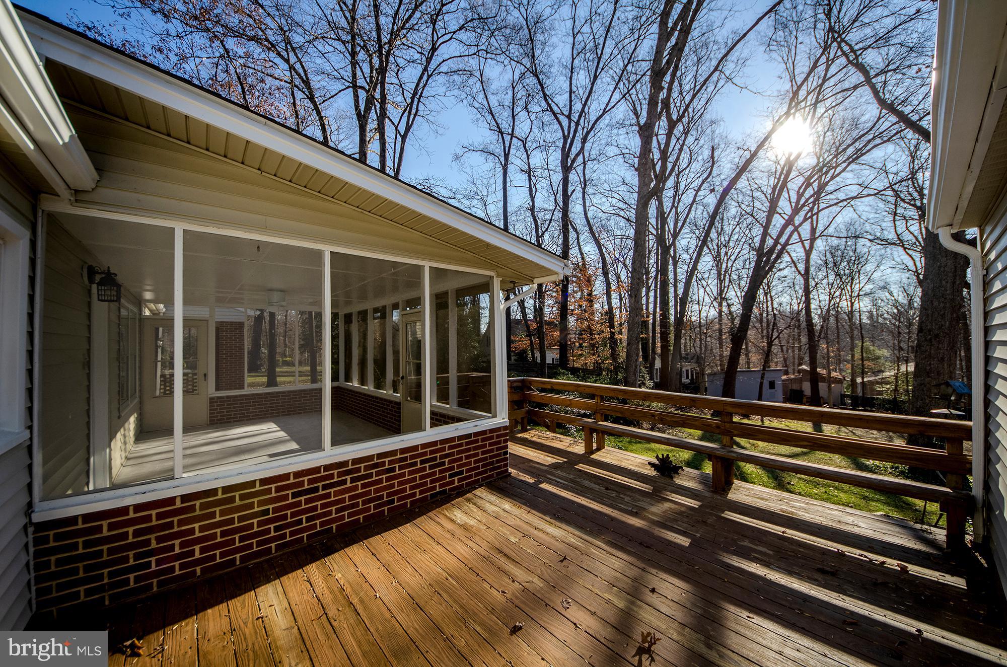6620 Ridgeway Drive Springfield, VA 22150 - Photo 22 of 37 a view of backyard with deck and wooden floor