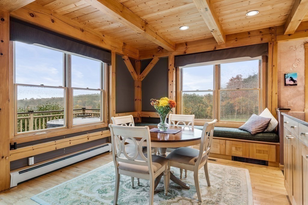 66 Fiskdale Road Brookfield, MA 01506 - Photo 11 of 32 a dining room with furniture and a floor to ceiling window