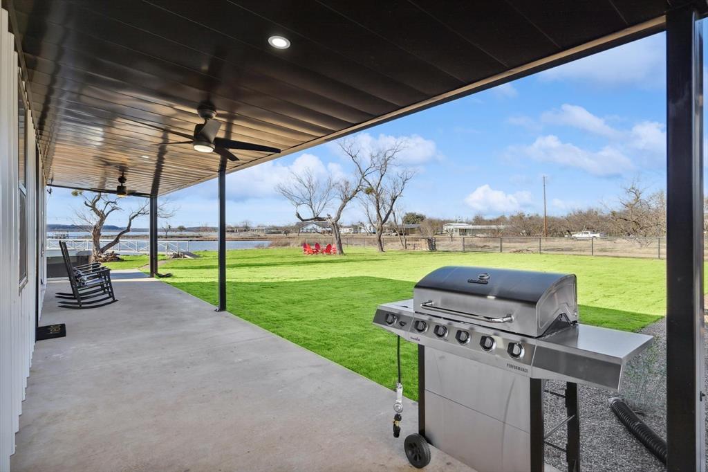413 Hoot Avenue Graford, TX 76449 - Photo 23 of 38 a view of a porch with furniture and garden