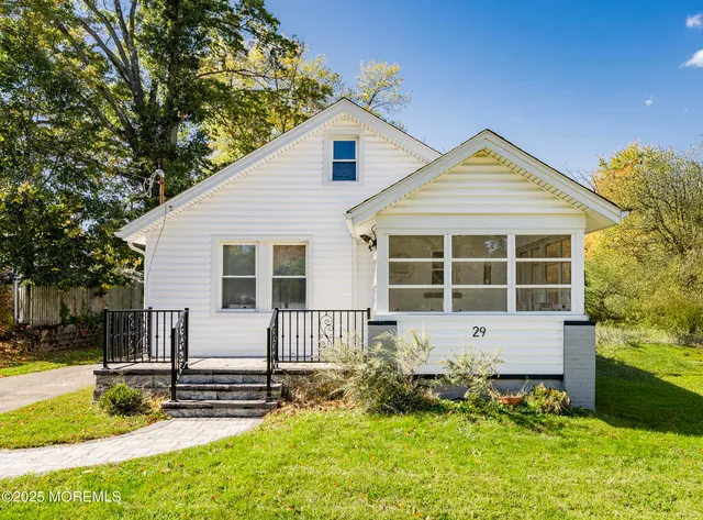 a view of a house with a swimming pool