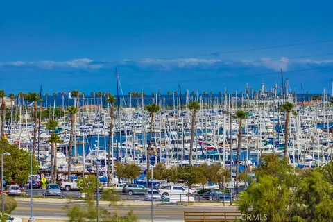 a view of a city with tall buildings