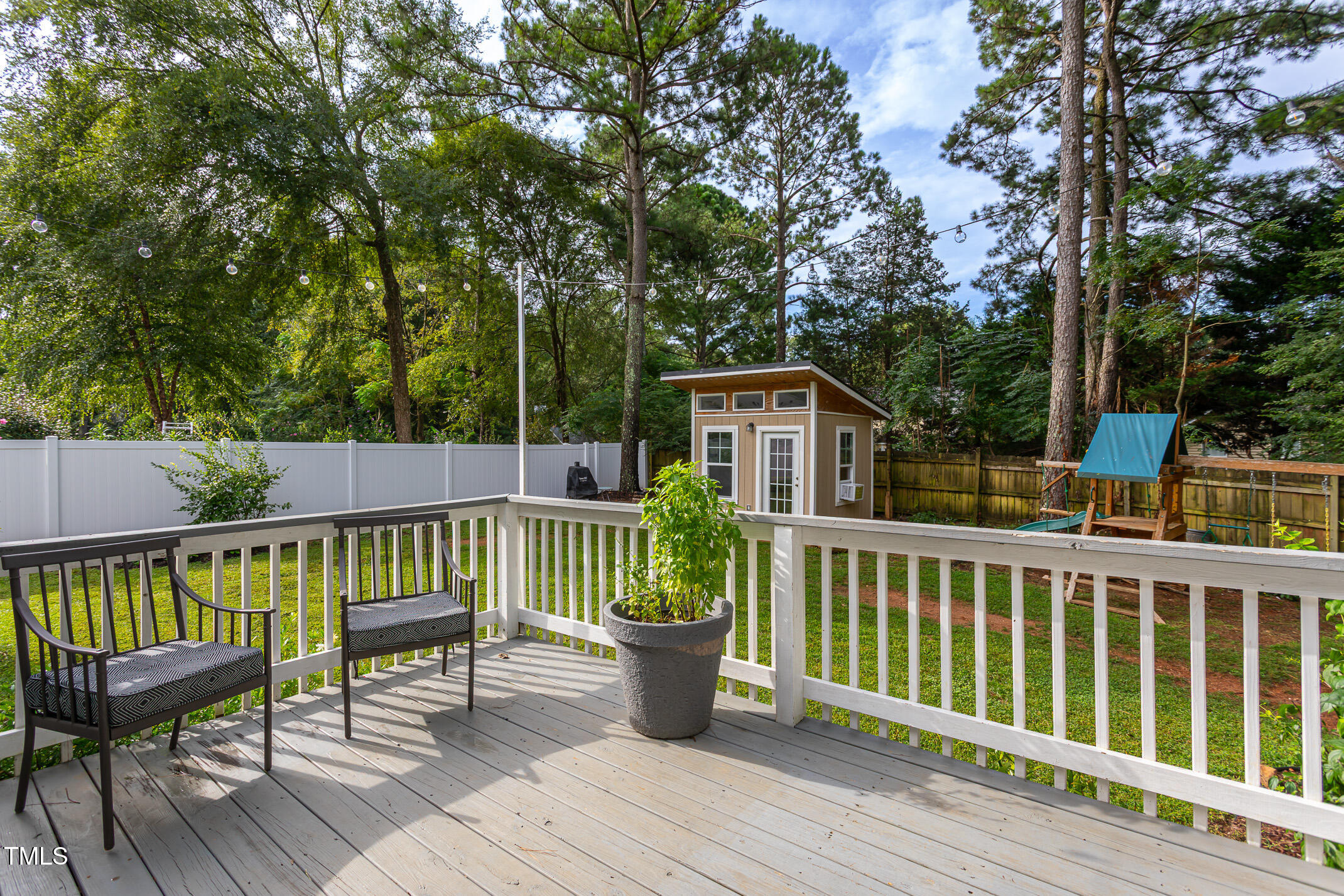 600 Middle Bridge Road Wake Forest, NC 27587 - Photo 23 of 39 Deck view of Back Yard