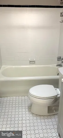 a bathroom with a toilet and a bathtub
