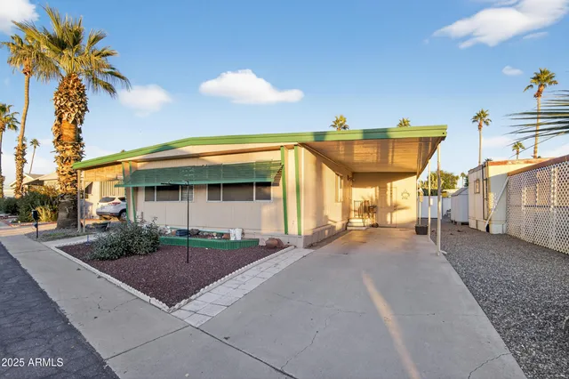 a view of a house with a patio