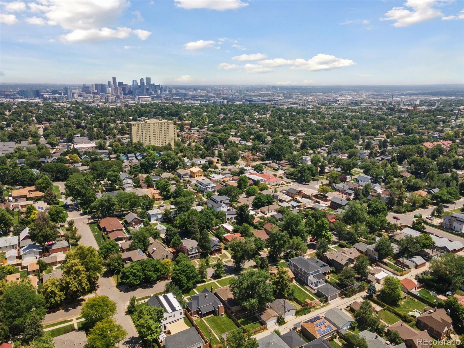 2675 Raleigh Street Denver, CO 80212 - Photo 33 of 33 an aerial view of a city with lots of residential buildings
