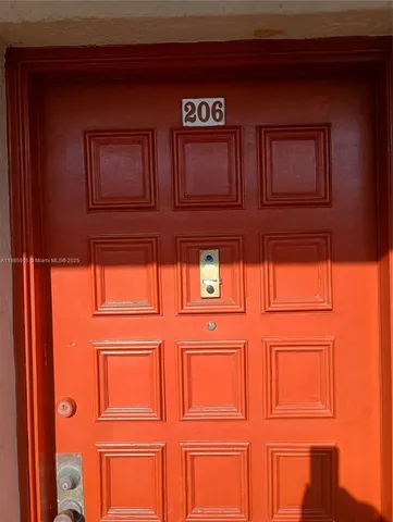 a view of front door