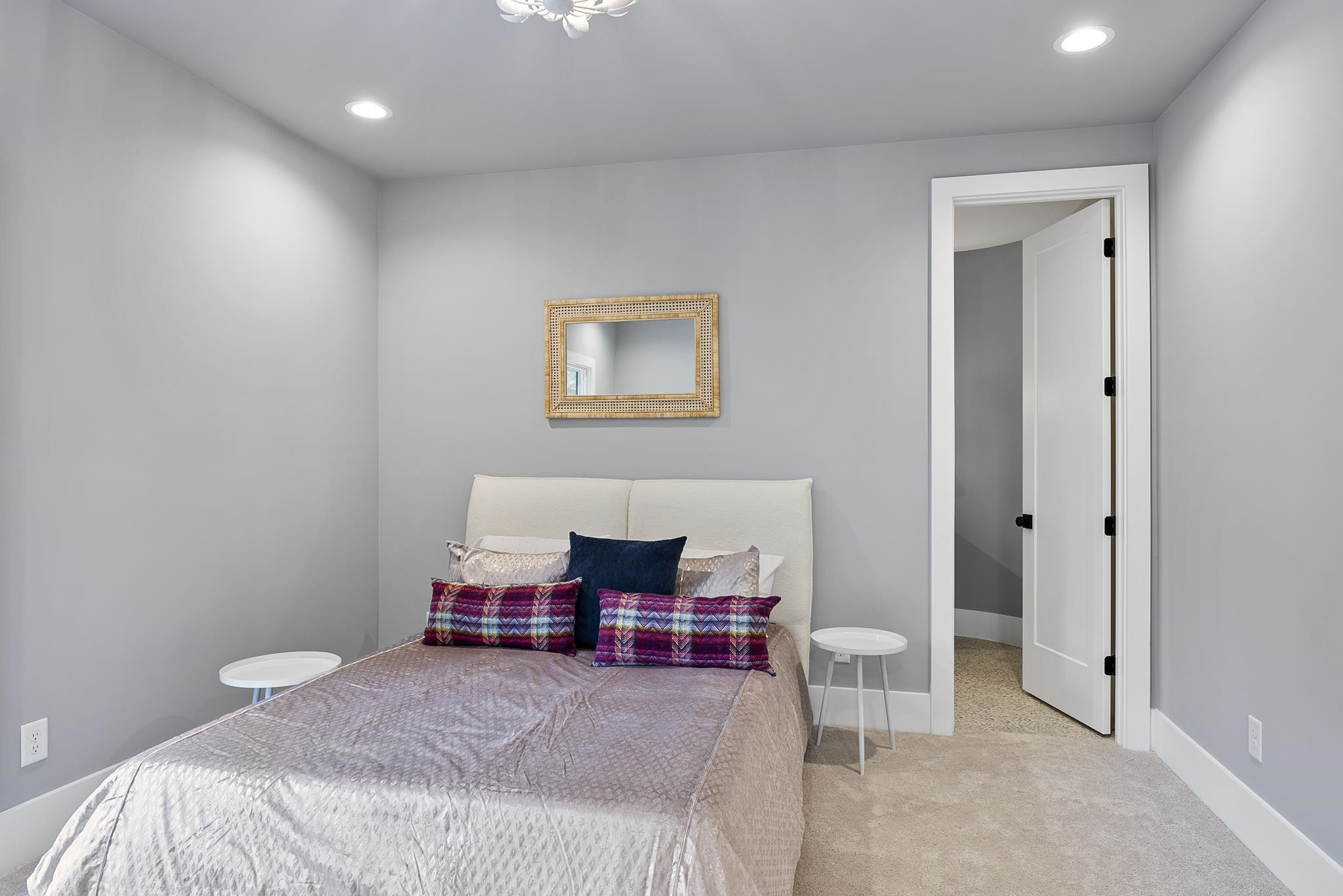 2312 Airline Drive Raleigh, NC 27607 - Photo 43 of 54 a bedroom with a bed and lamp