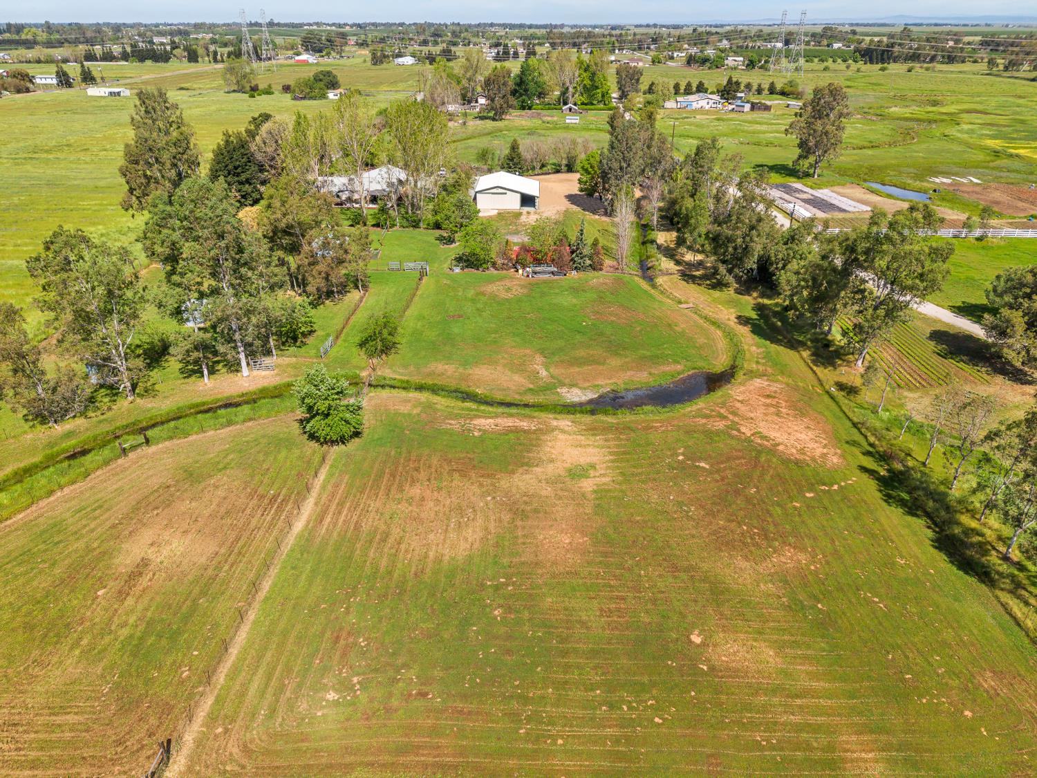 12354 Hobday Road Wilton, CA 95693 - Photo 18 of 77 aerial view of sparsely populated area featuring farmland