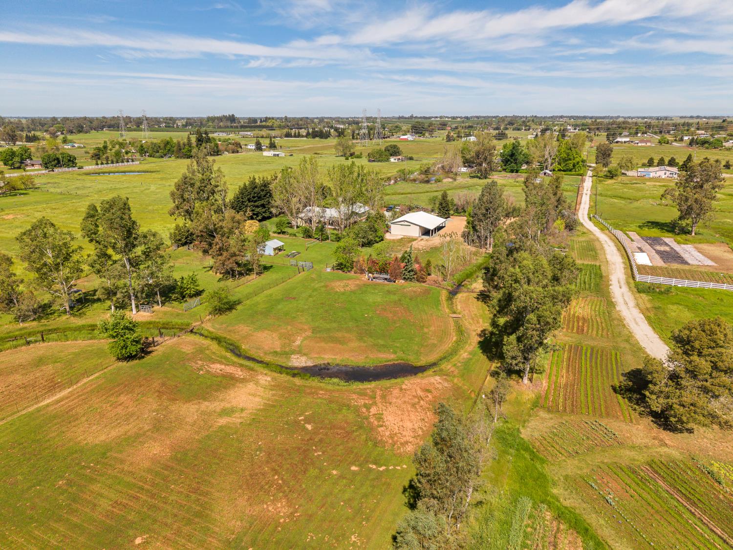 12354 Hobday Road Wilton, CA 95693 - Photo 19 of 77 aerial view of sparsely populated area with farmland
