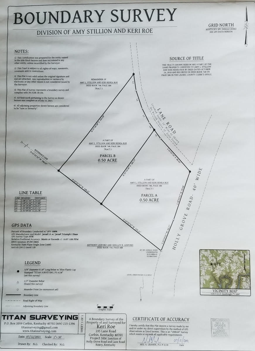 9999 Holly Grove Road Corbin, KY 40701 - Photo 2 of 5 9999 Holly Grove Rd Survey