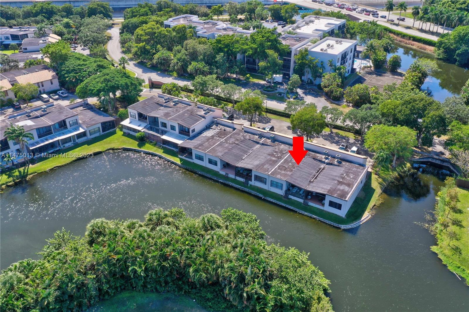950 Mockingbird Lane, Unit 609A Plantation, FL 33324 - Photo 58 of 64 an aerial view of a house with a lake view