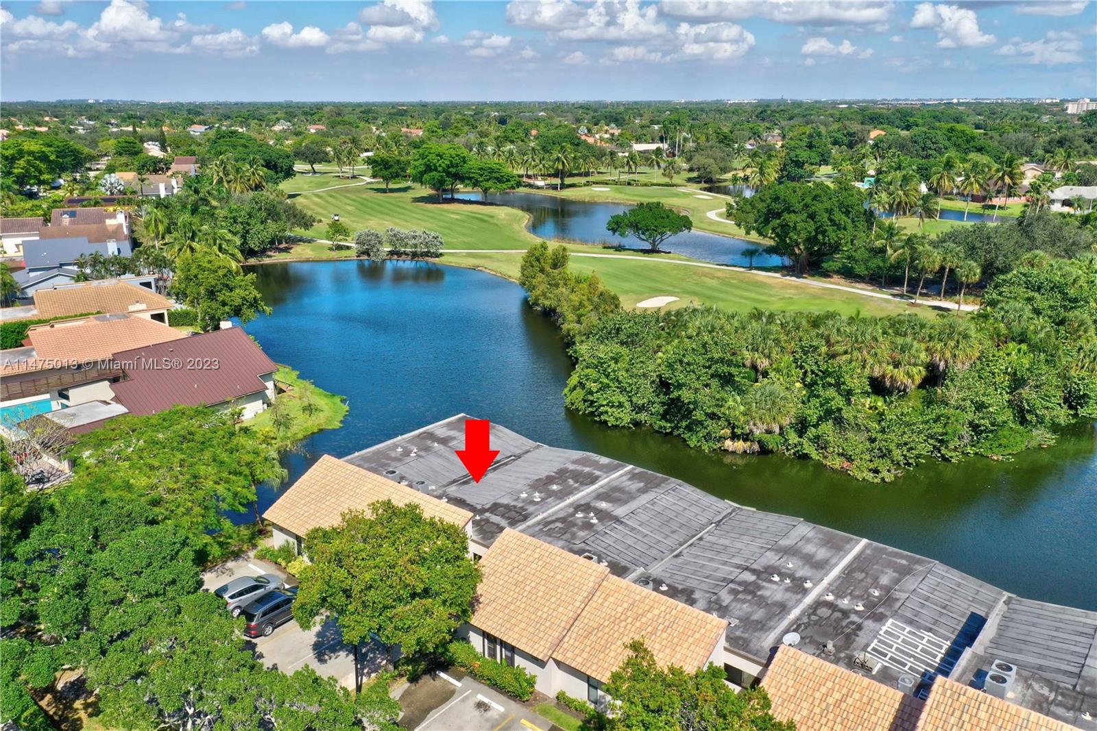 950 Mockingbird Lane, Unit 609A Plantation, FL 33324 - Photo 64 of 64 an aerial view of a house with a lake view