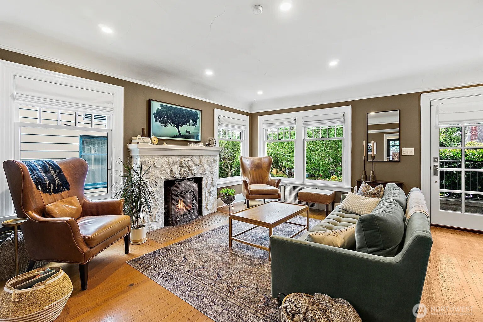 1114 North 77th Street Seattle, WA 98103 - Photo 4 of 30 a living room with furniture fireplace and window