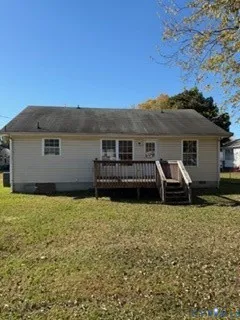 a house view with a garden space