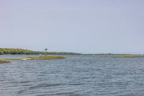 a view of lake and mountain