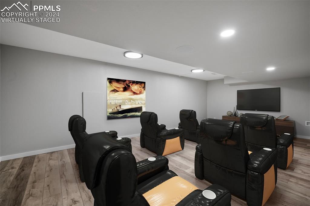 18775 Sweet Road Peyton, CO 80831 - Photo 39 of 50 a living room with furniture and a flat screen tv