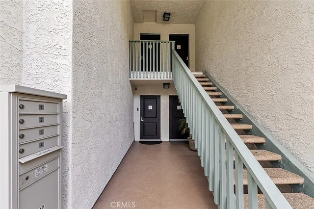 a view of an entryway with staircase