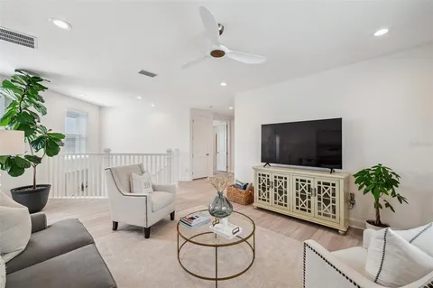 a view of a lake with outdoor space