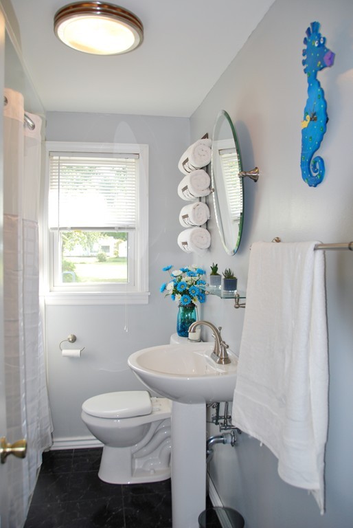39 Lumae Street Springfield, MA 01119 - Photo 9 of 26 a bathroom with a sink a toilet and a window