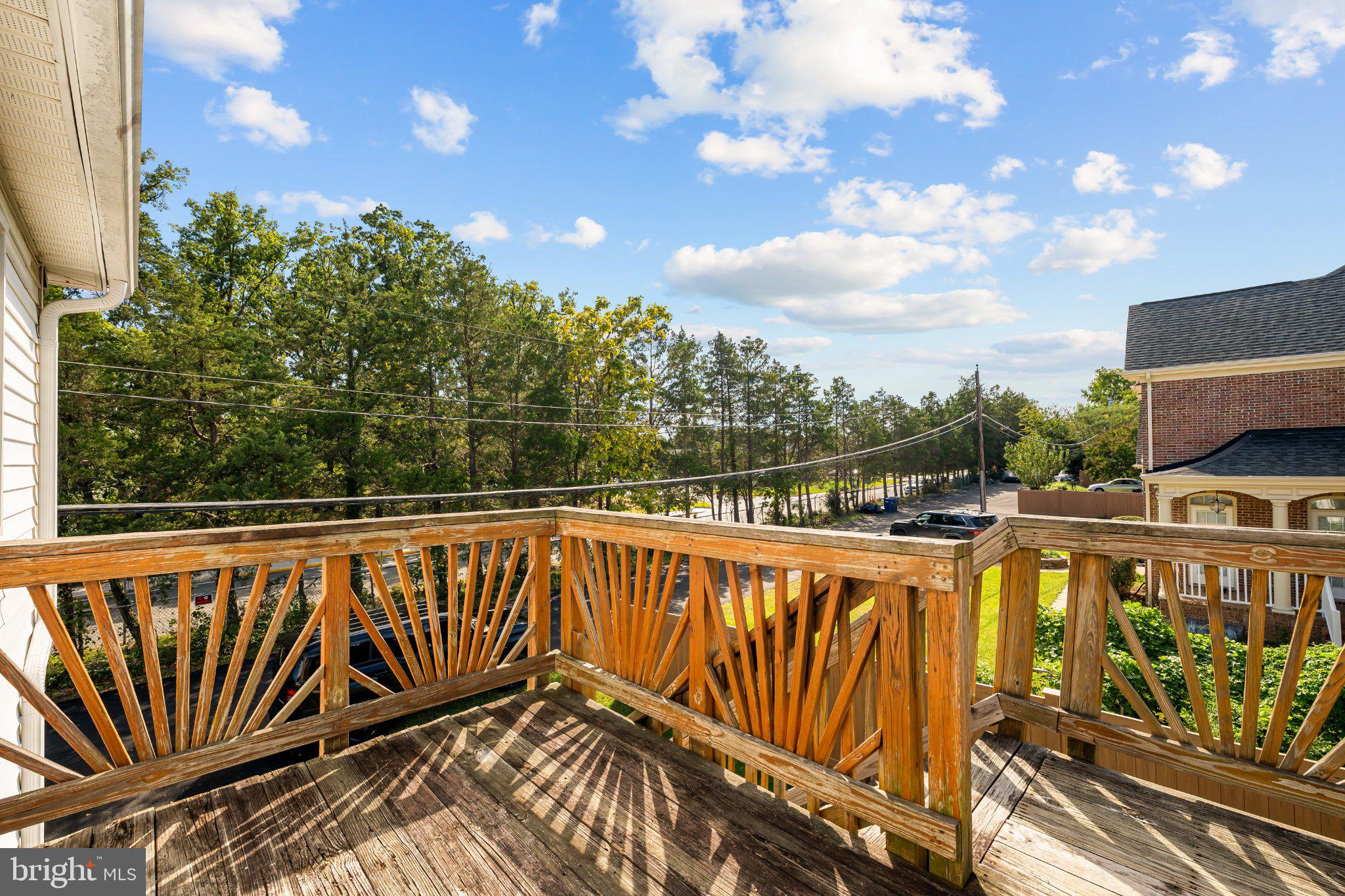 6612 Quander Road Alexandria, VA 22307 - Photo 36 of 46 Private Balcony off In-Law Apartment