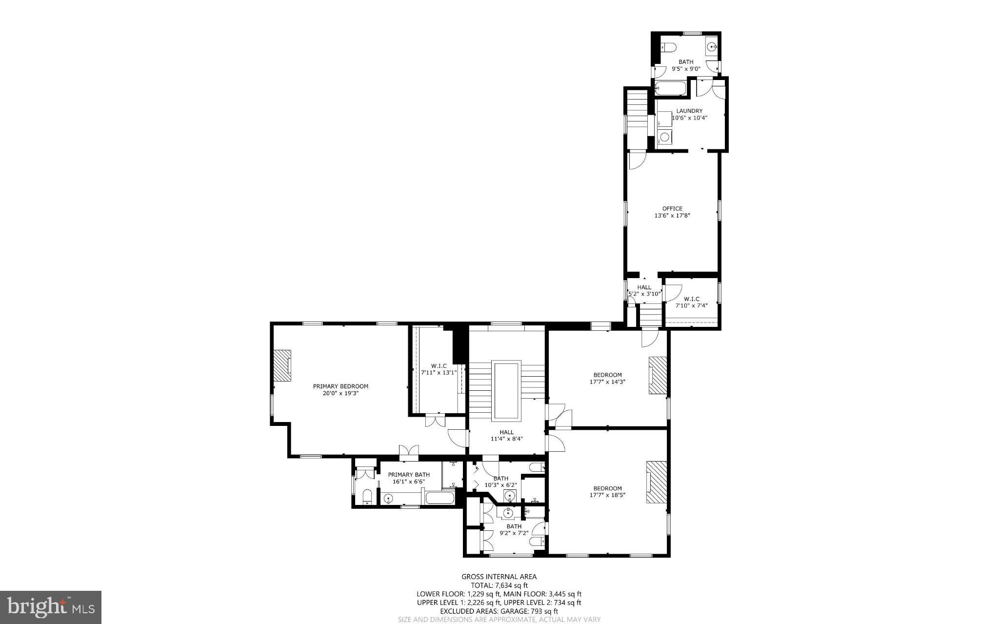 15701 Dr Bowen Road Aquasco, MD 20608 - Photo 87 of 89 Main Residence Floorplan: Upper Level 1