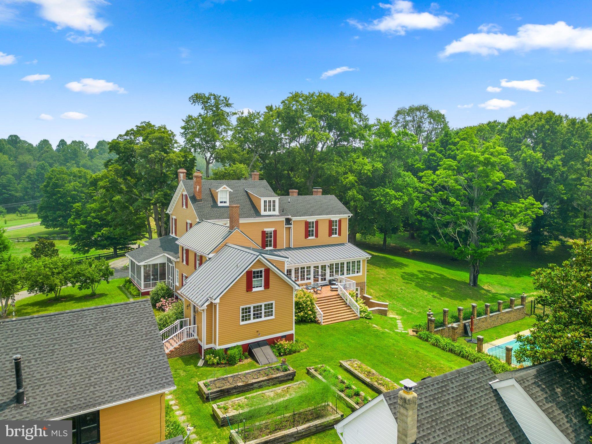 15701 Dr Bowen Road Aquasco, MD 20608 - Photo 78 of 89 an aerial view of a house with a garden