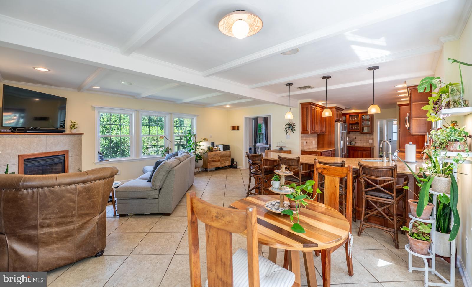 22 Salisbury Lane Malvern, PA 19355 - Photo 16 of 57 a living room with fireplace furniture and a flat screen tv