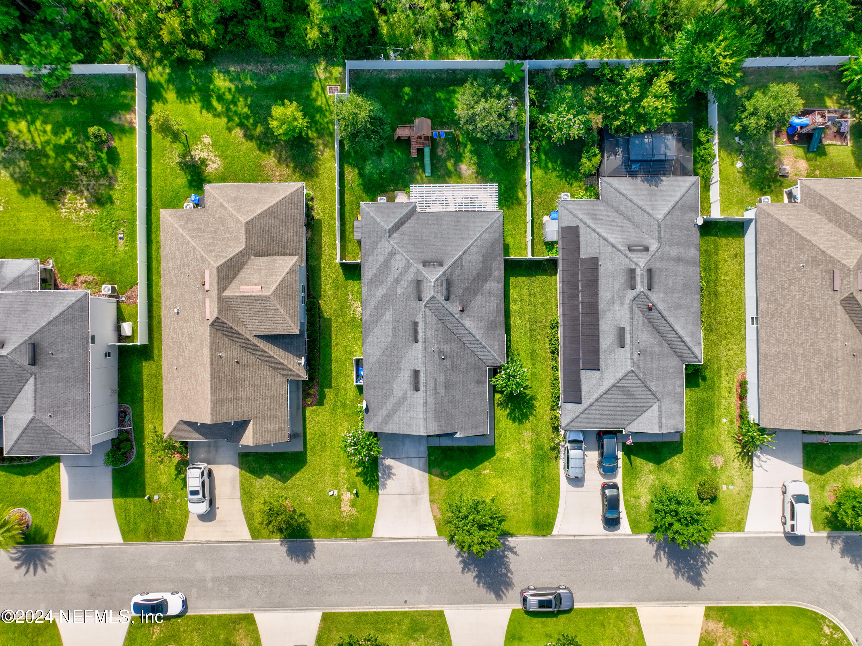 192 Peter Island Drive St. Augustine, FL 32092 - Photo 38 of 43 an aerial view of house with a yard and lake