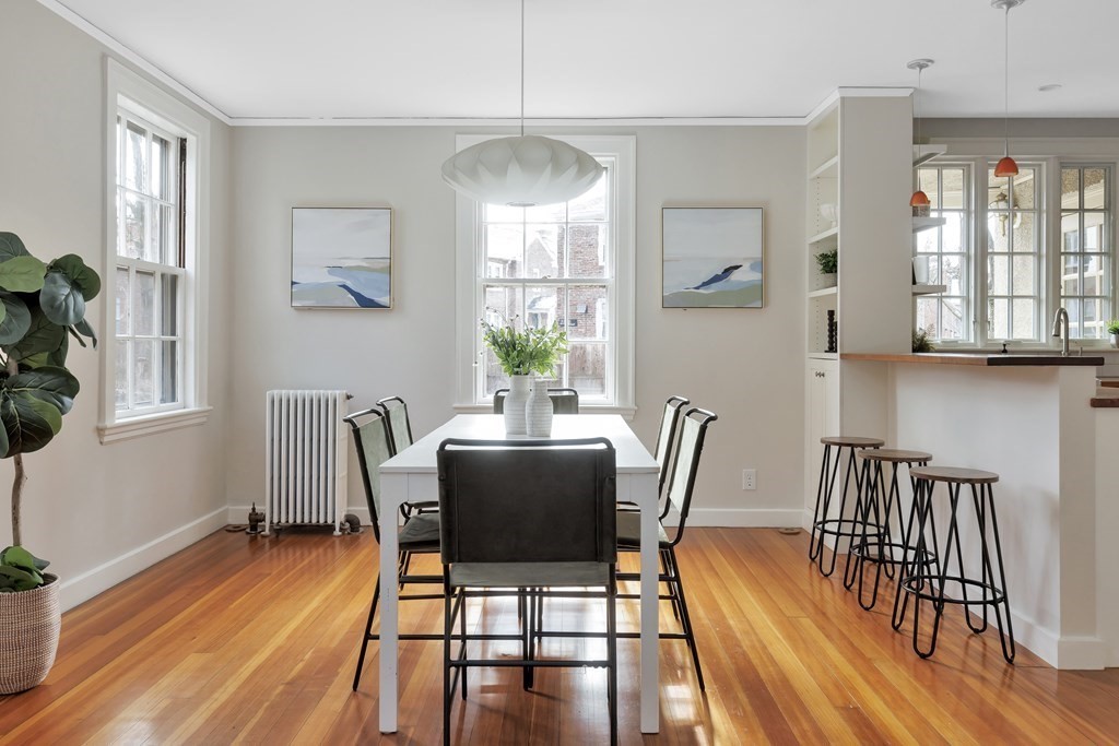 10 Shady Hill Square Cambridge, MA 02138 - Photo 5 of 37 a view of a dining room with furniture window and wooden floor