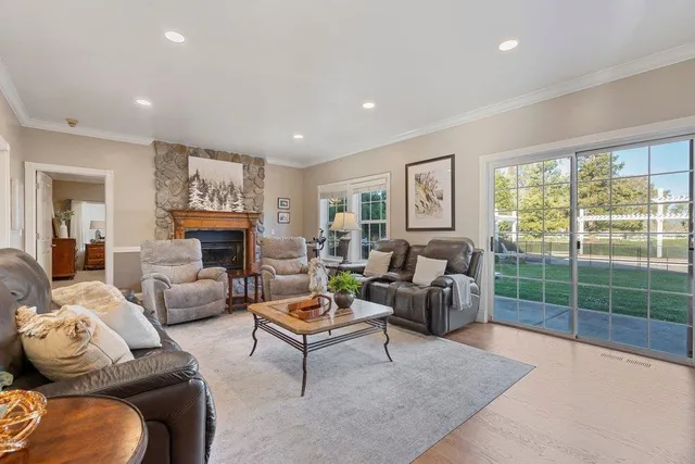 a view of a city with an ocean