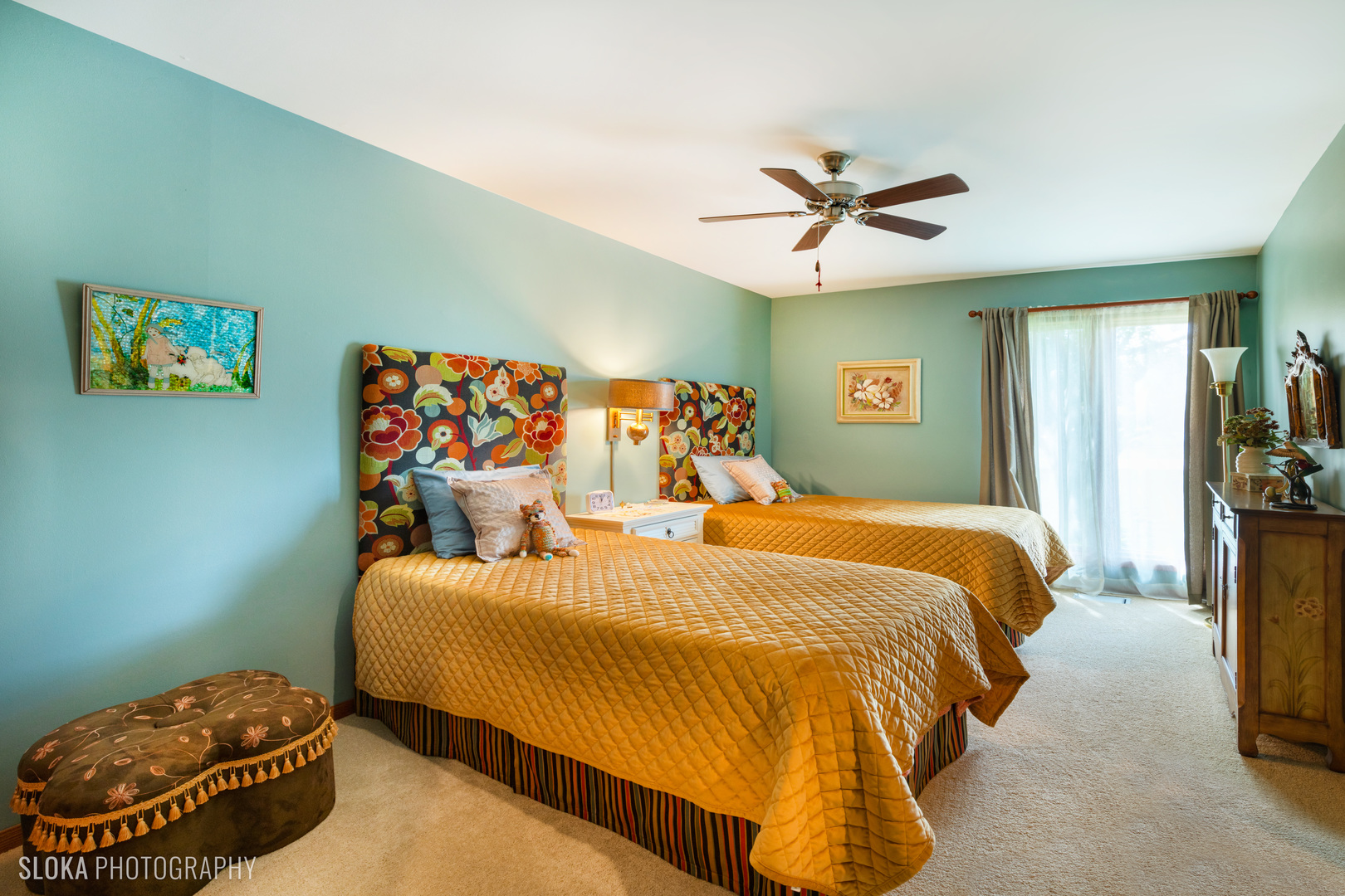 2920 Springbrook Road Crystal Lake, IL 60012 - Photo 18 of 39 a bedroom with a bed and a chandelier