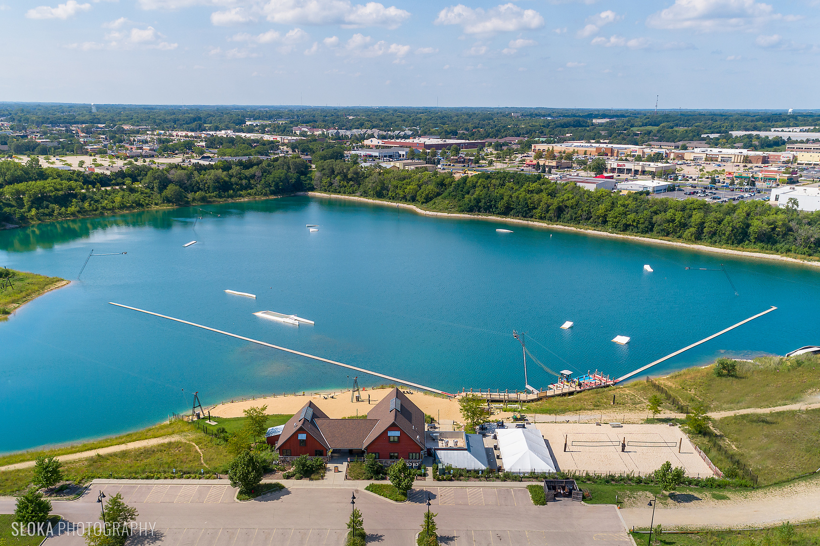 2920 Springbrook Road Crystal Lake, IL 60012 - Photo 37 of 39 an aerial view of a house with a lake view