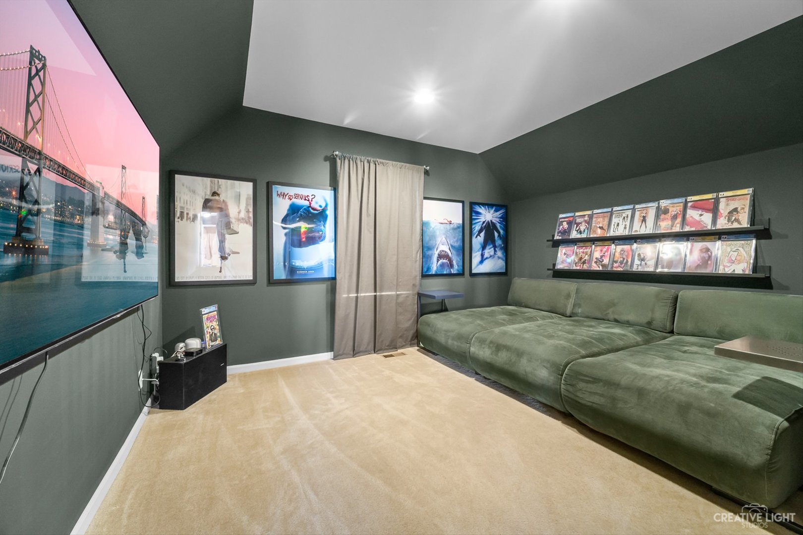 672 Ridgeview Lane Sugar Grove, IL 60554 - Photo 24 of 35 a bedroom with a bed and a flat screen tv
