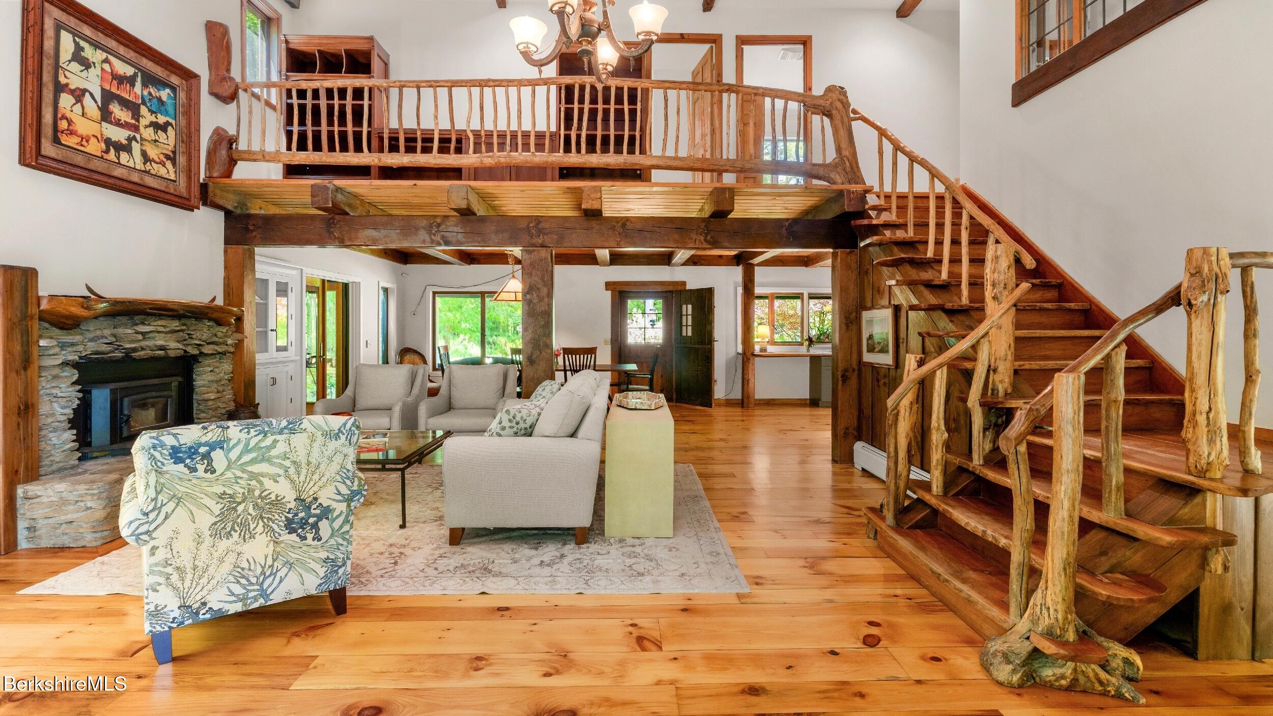 173 Hillsdale Road Egremont, MA 01230 - Photo 33 of 82 a living room with fireplace furniture and a rug