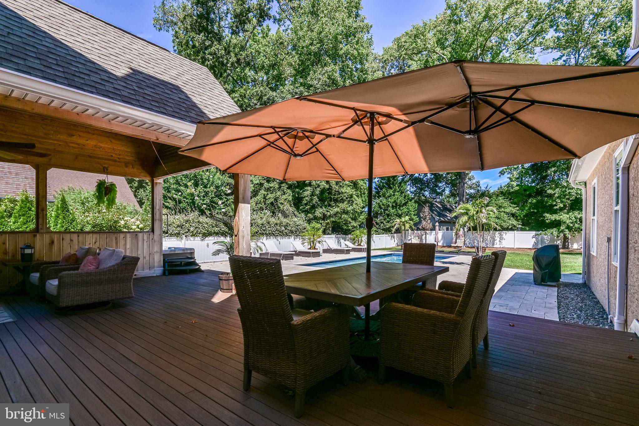 125 Cornwall Road Rehoboth Beach, DE 19971 - Photo 10 of 52 a view of patio with chairs and umbrella