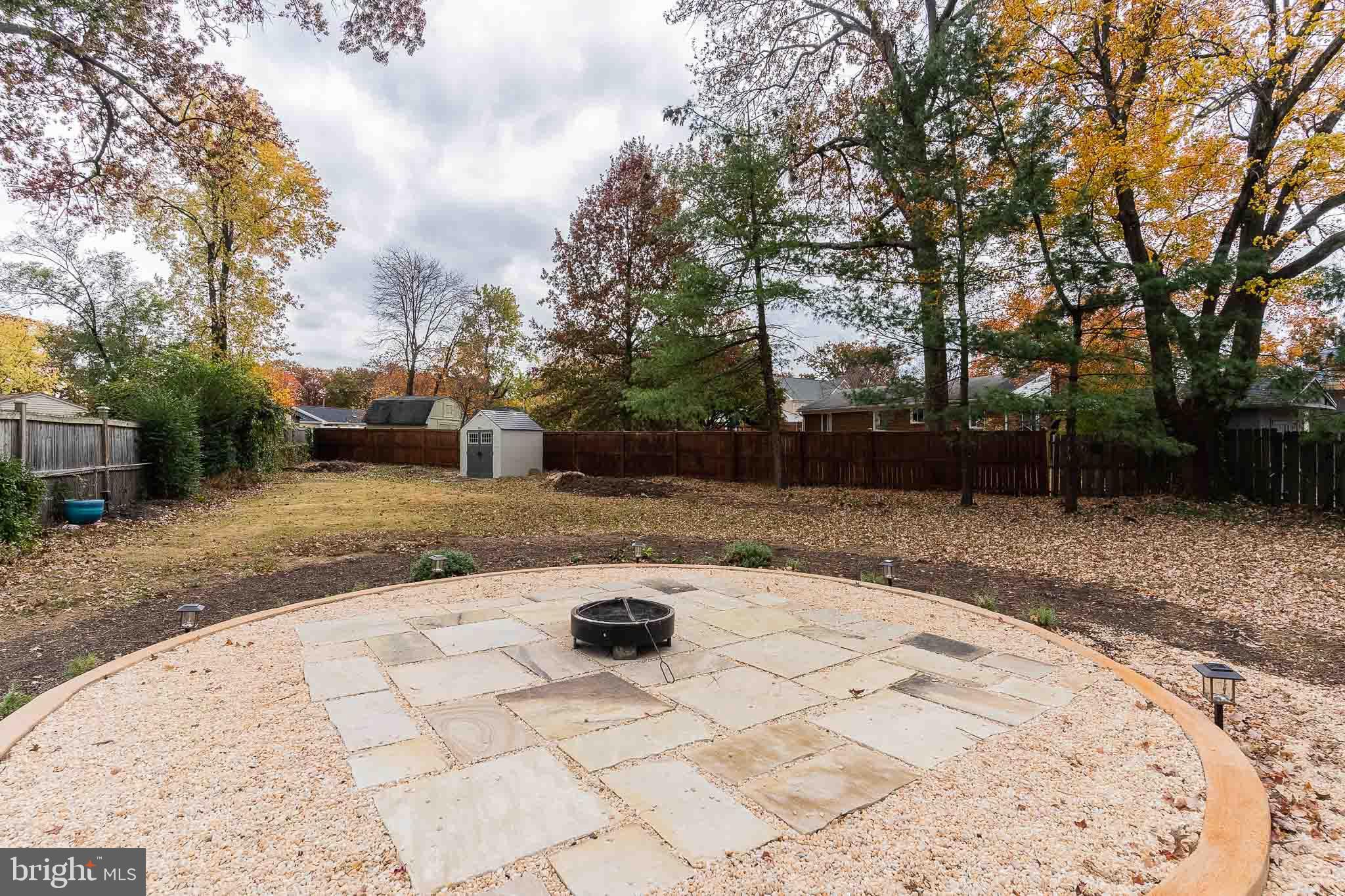 6609 Bowie Drive Springfield, VA 22150 - Photo 27 of 29 a view of a backyard with trees