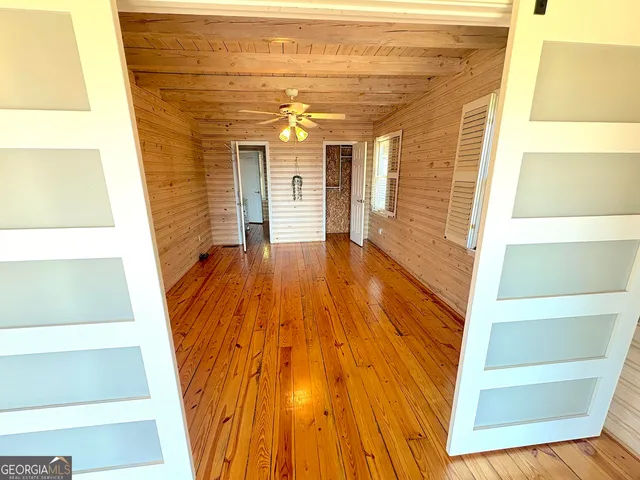a view of wooden floor