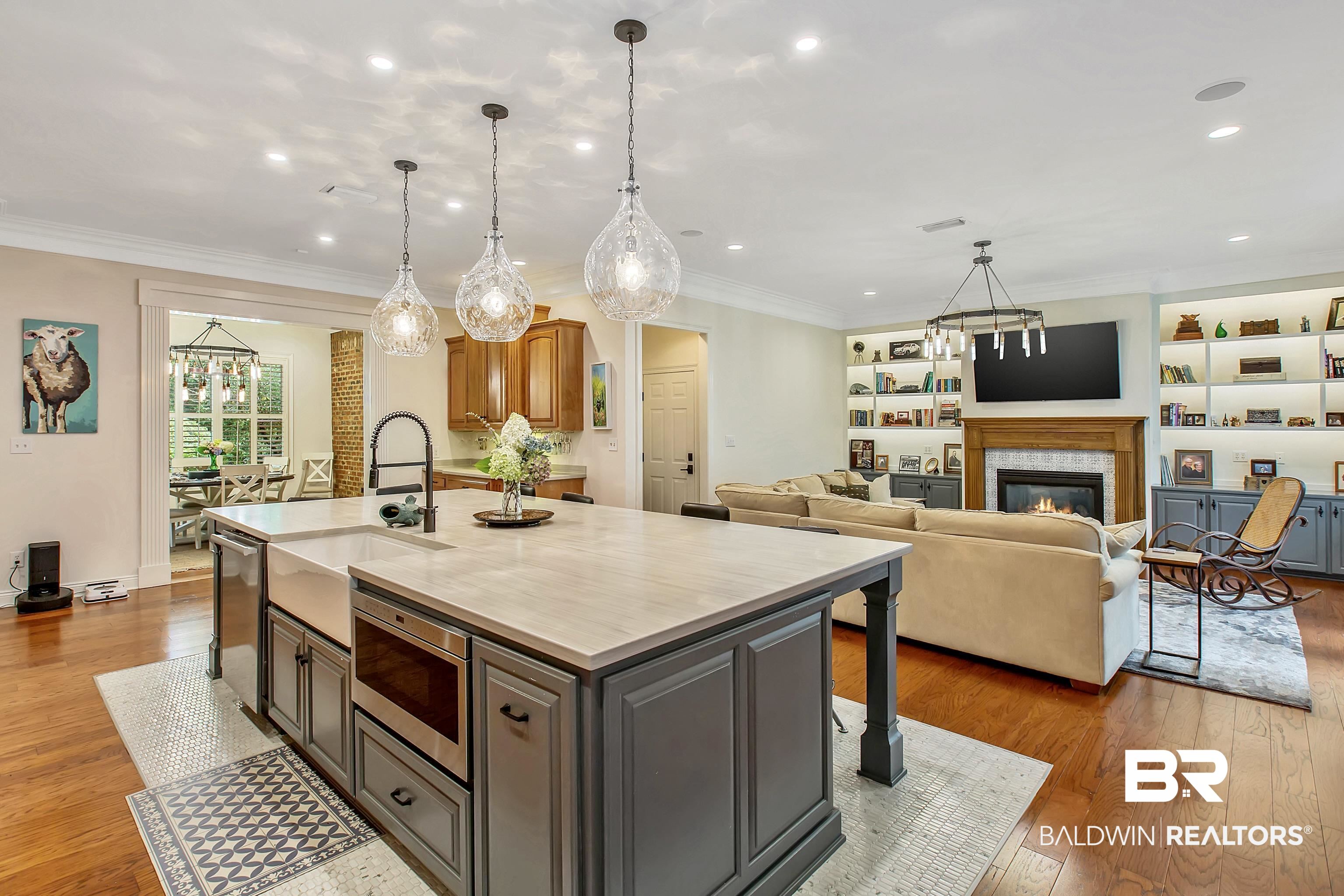 6930 Oak Point Lane Fairhope, AL 36532 - Photo 15 of 50 Kitchen to Keeping Room