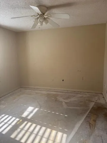 a view of a room with an empty space