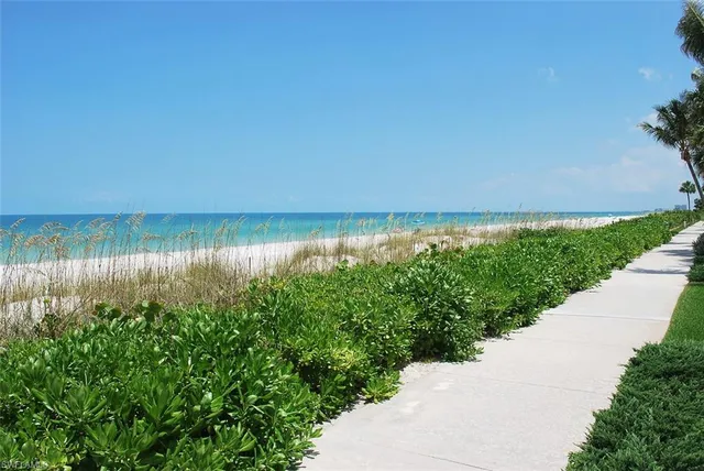 a view of a lake with a building in the background