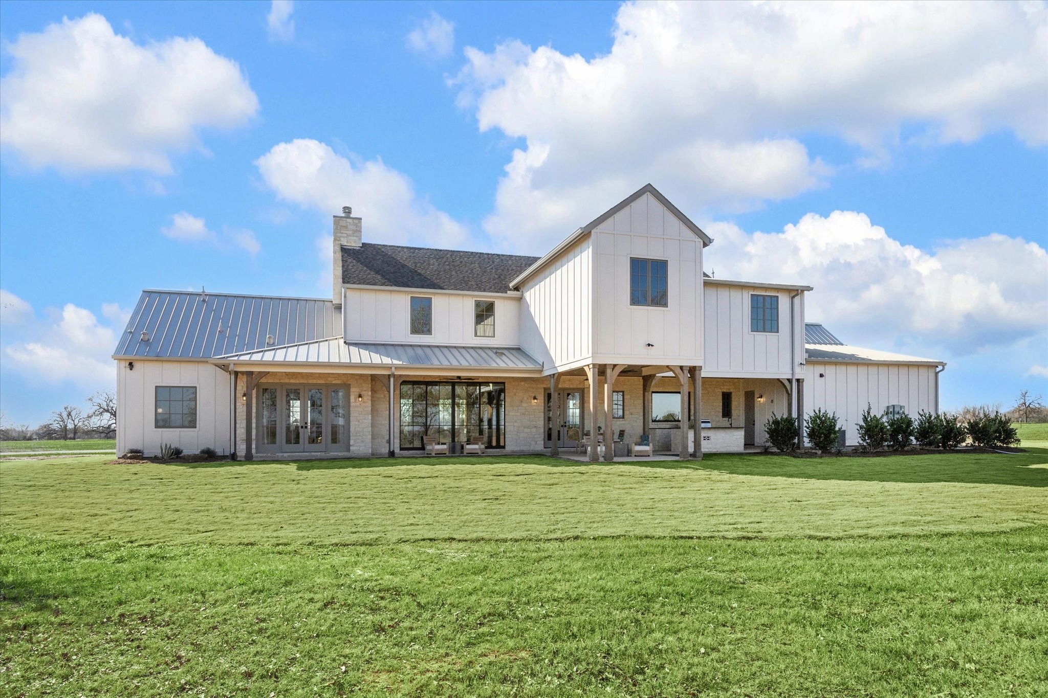 This house boasts 4 bedrooms and 4 full baths and 1 half bath and a large playroom.