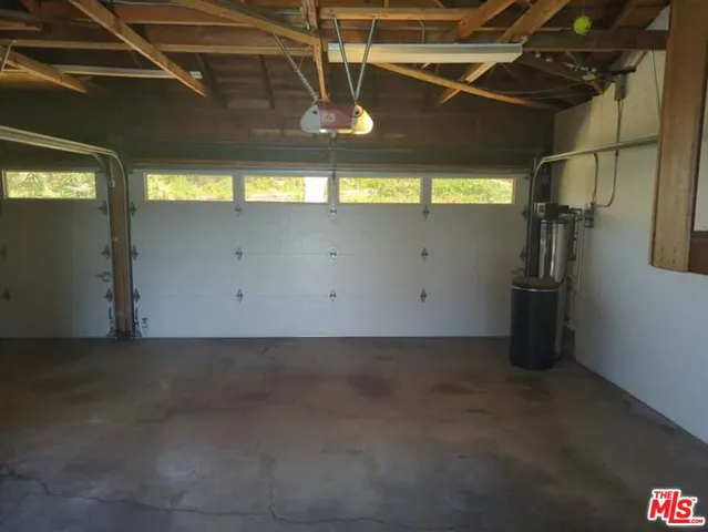 a view of a garage
