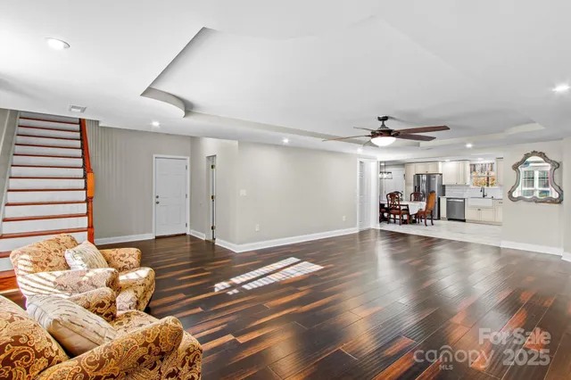 a view of livingroom with furniture and wooden floor