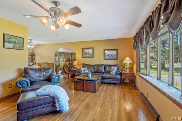 1002 County Rte 29 Scriba, NY 13126 - Photo 5 of 47 Bright, spacious living room with hardwood floors