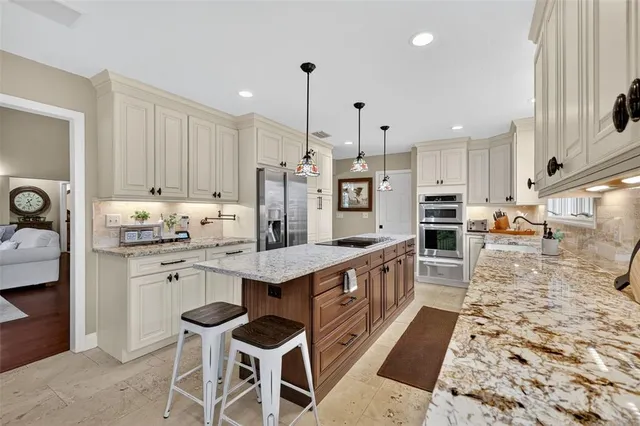 a view of a kitchen area
