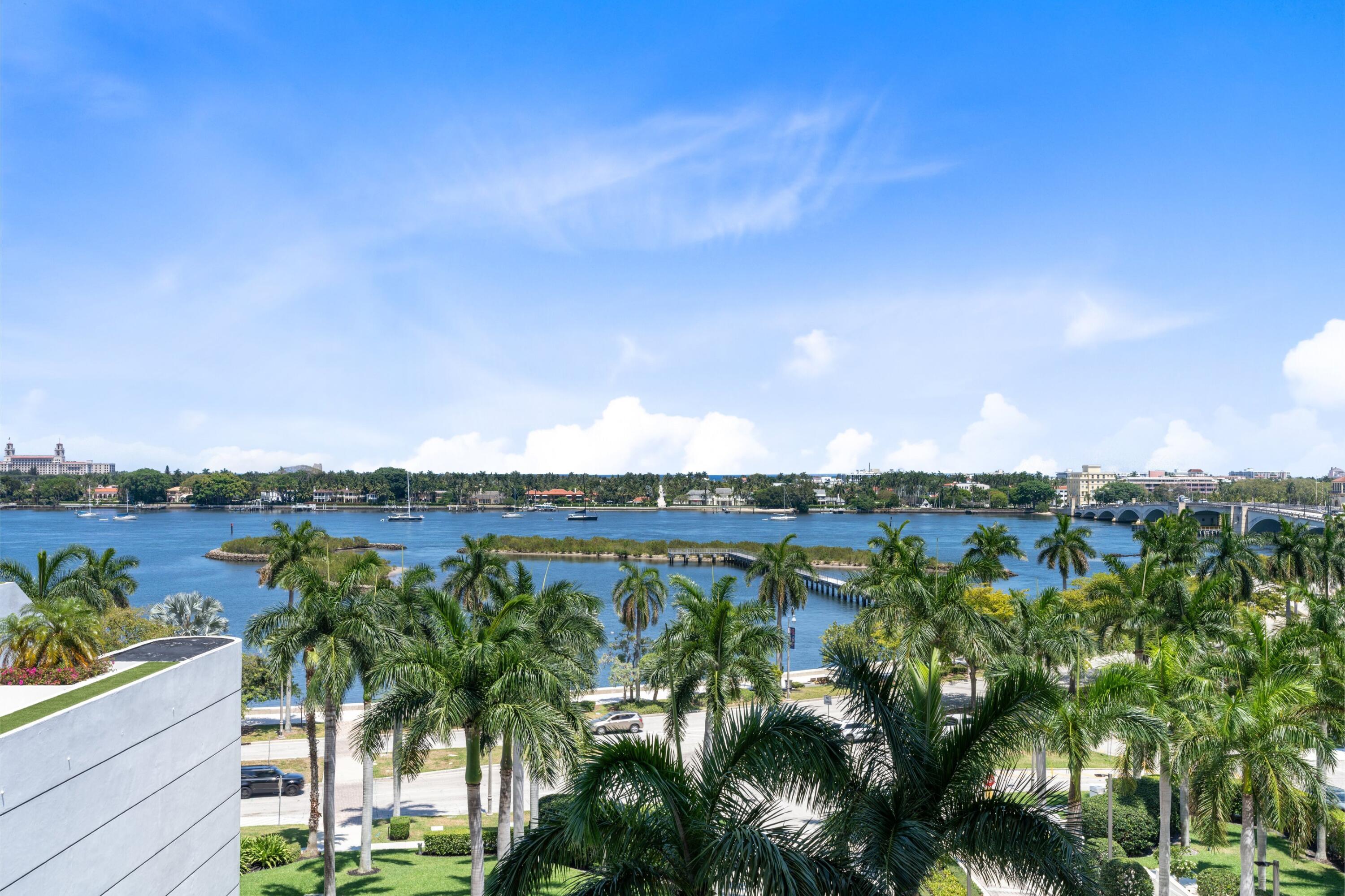 529 South Flagler Drive, Unit 6E West Palm Beach, FL 33401 - Photo 1 of 24 a view of a city and lake view