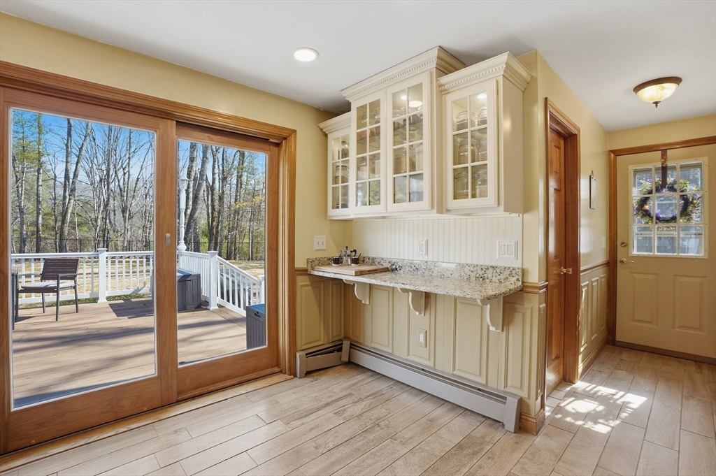 4 Charnock Circle Rutland, MA 01543 - Photo 11 of 42 a view of residential kitchen with wooden floor and sink