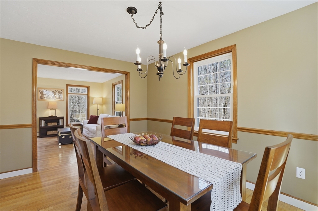 4 Charnock Circle Rutland, MA 01543 - Photo 17 of 42 a view of a dining room with furniture and wooden floor
